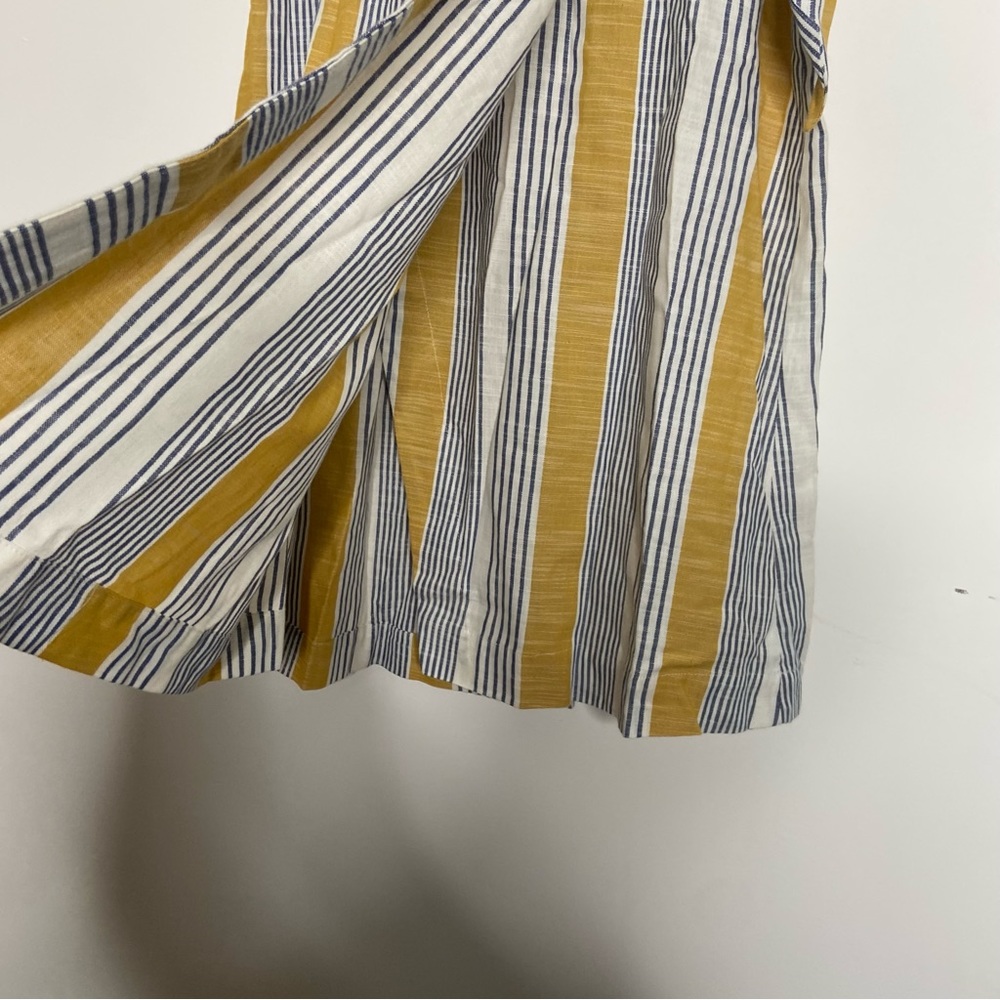 Maeve Anthropologie Skirt Striped Wrap Midi Lagenlook Coastal - Picture 5 of 13